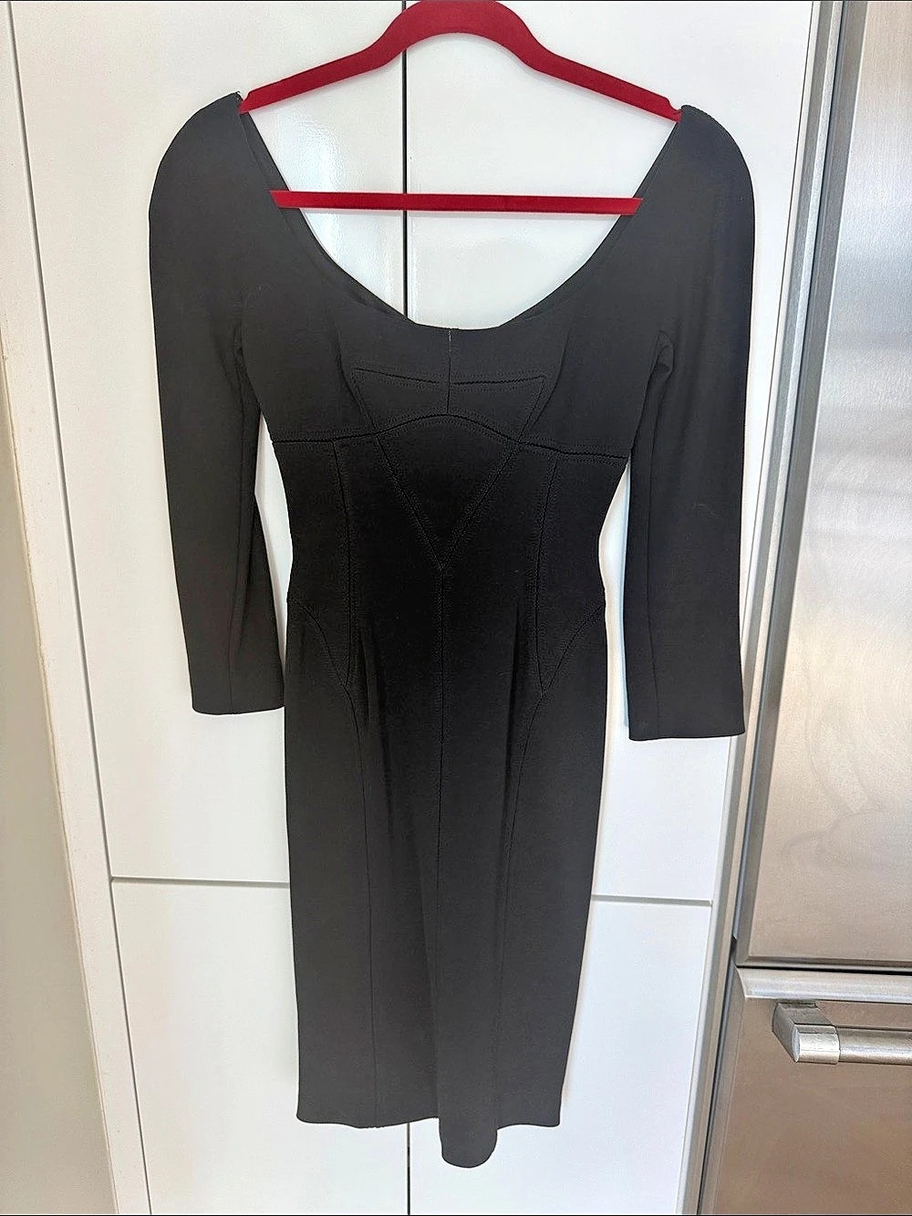 Dolce & Gabbana Black Midi Dress Size 38